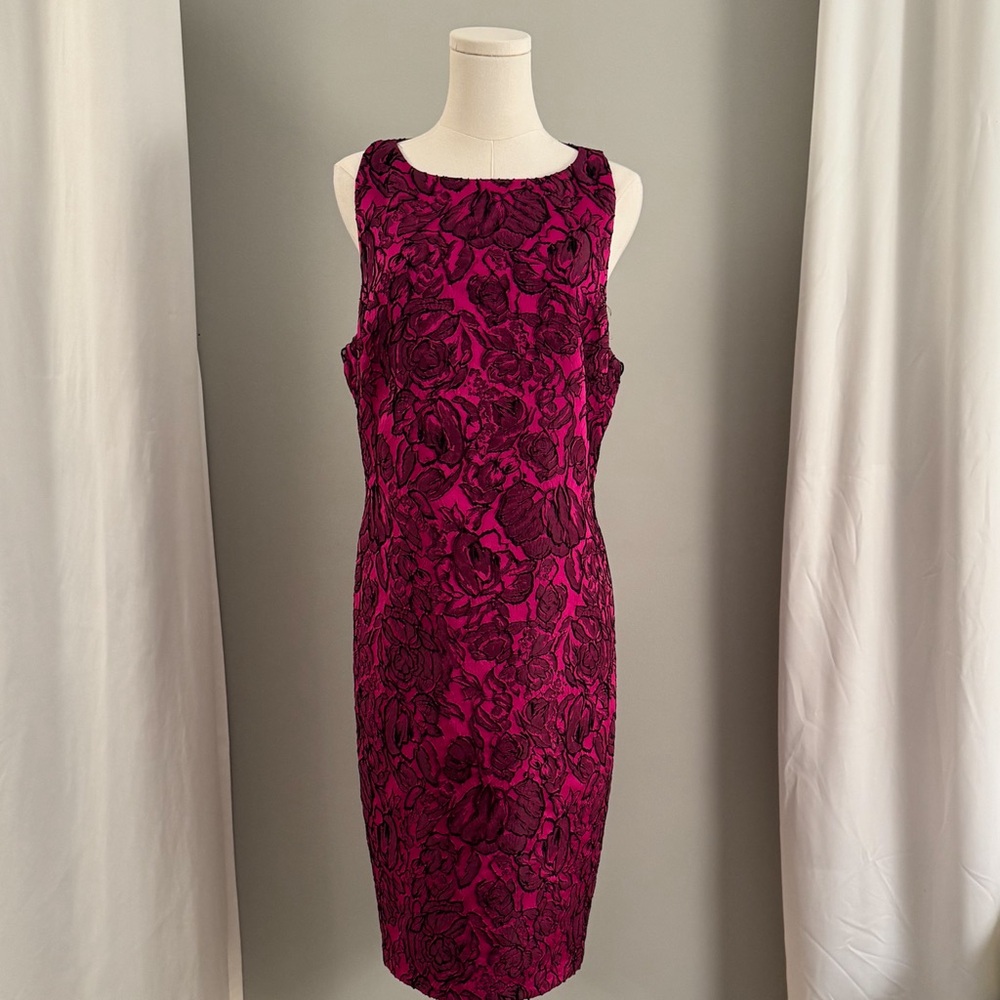 Badgley Mischa Magenta and Black Dress Size 16
